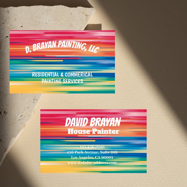 House Painter Colorful Paint  Business Card (Creator Uploaded)