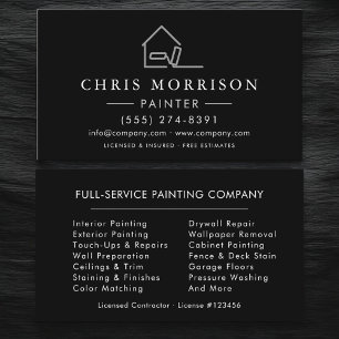 House Painter Contractor  Business Card