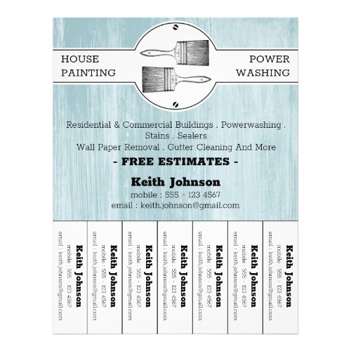 House Painter Decorator Contractor Professional Flyer
