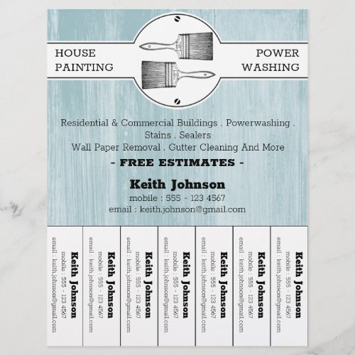 House Painter Decorator Contractor Professional Flyer