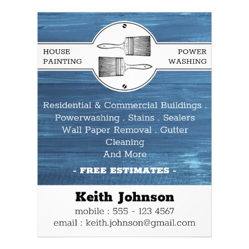 House Painter Decorator Contractor Professional Flyer