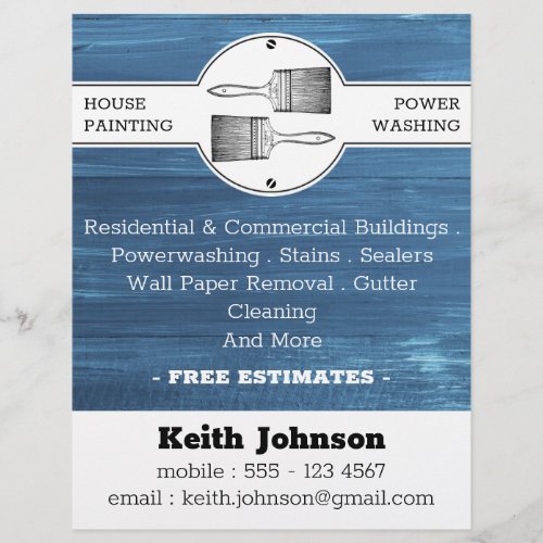 House Painter Decorator Contractor Professional Flyer