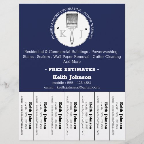 House Painter Decorator Professional Custom Logo F Flyer