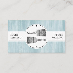 House Painter Decorator Professional Wall Cleaner Business Card