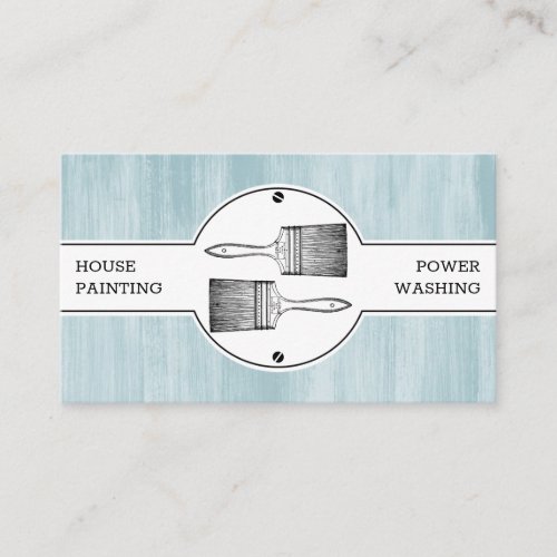 House Painter Decorator Professional Wall Cleaner  Business Card