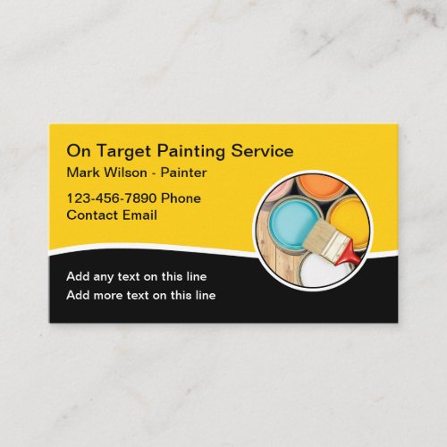 House Painter Modern Business Cards