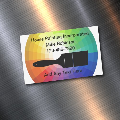 House Painter Modern Magnetic Business Cards
