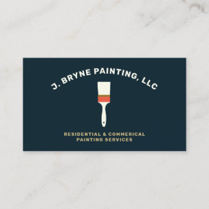 House Painter Paint Brush Business Card