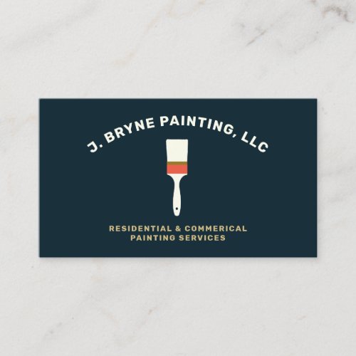 House Painter Paint Brush Business Card