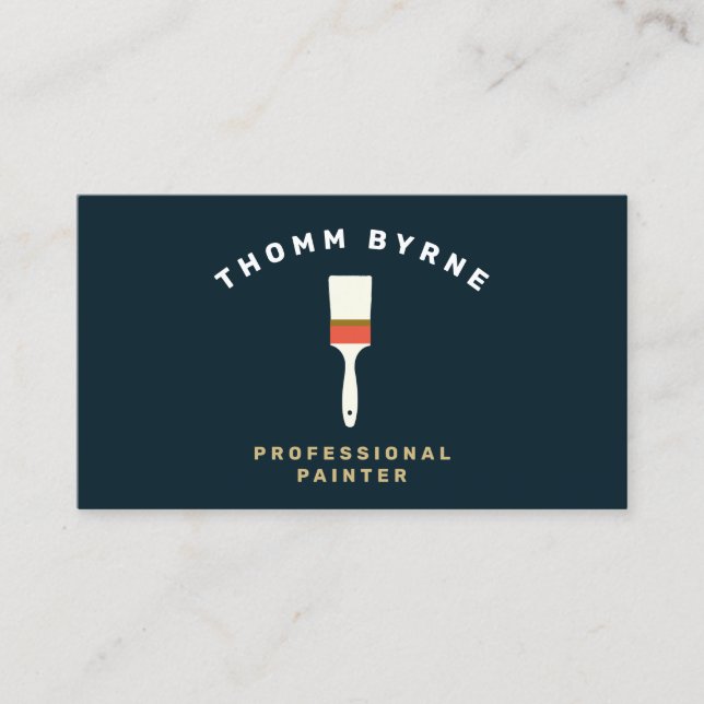 House Painter Paint Brush Business Card (Front)