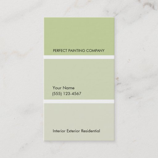 Customizable House Painter Business Card