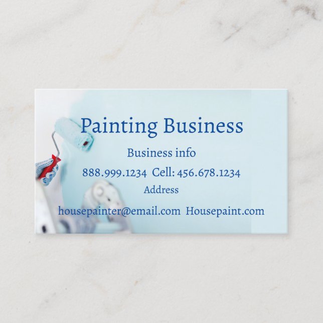House Painter Painting Custom  Business Card (Front)