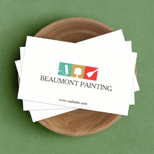 House Painter Painting Tools Logo Business Card