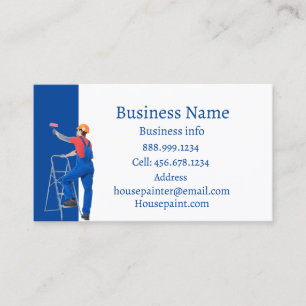 House Painter Painting Wallpapering   Business Car Business Card