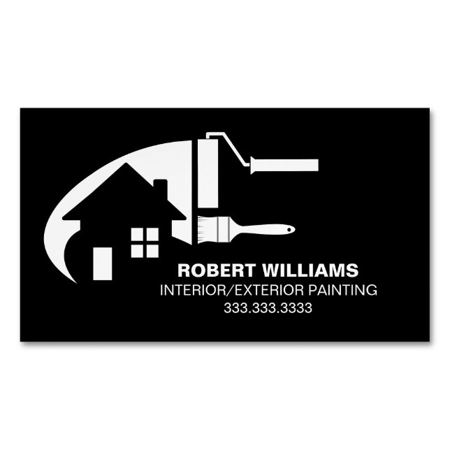 House Painter Professional Business Card Magnet (Front)