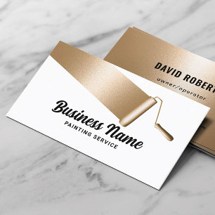 House Painter Professional Gold Painting Service Business Card
