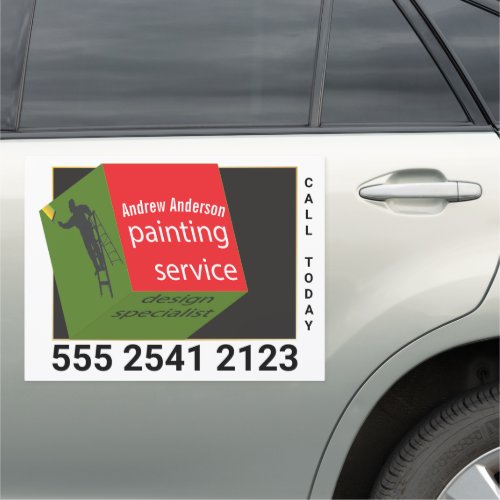 House Painter Professional New Tech Abstract Value Car Magnet