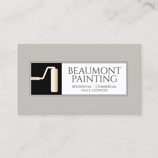 House Painter Roller Brush Business Card (Front)