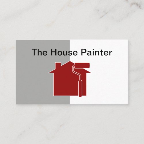 House Painter Simple Contractor Business Cards