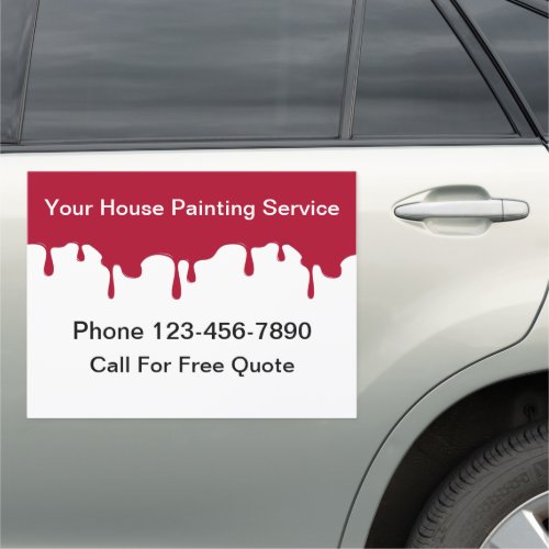 House Painter Simple Mobile Car Magnets