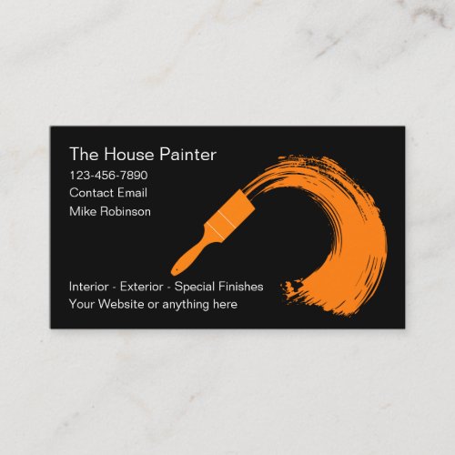 House Painter Unique Modern Business Cards