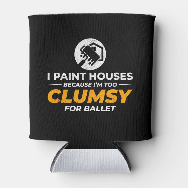 House Painter Wall Painting Interior Decorator Can Cooler (Front)