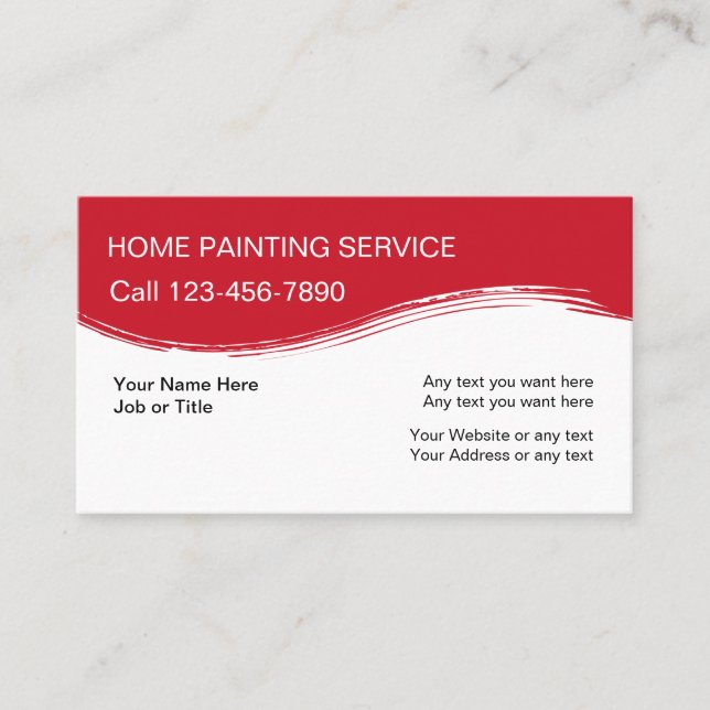 House Painting Business Card (Front)