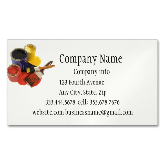 House Painting Decorating Business Card (Front)