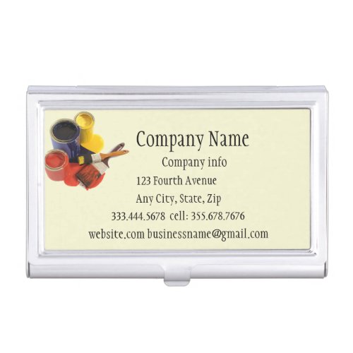 House Painting Decorating Business Card Business Card Case