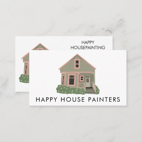 House Painting Handyman Construction Social Icons Business Card