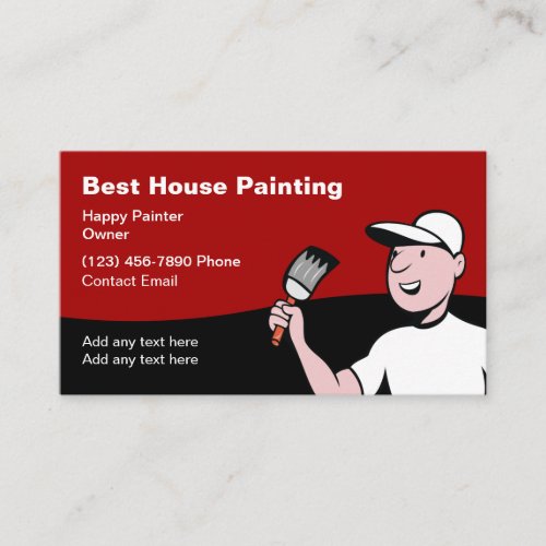 House Painting Retro Business Cards Design