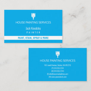 House Painting Services Paintbrush Business Card