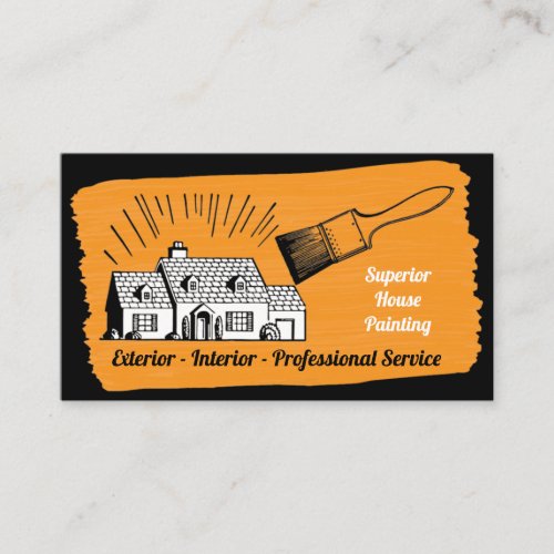 House Painting Vintage Professional Business Card