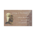 House & Pet Sitting Dog & Cat Business Card House & Pet Sitting Dog & Cat Business Card