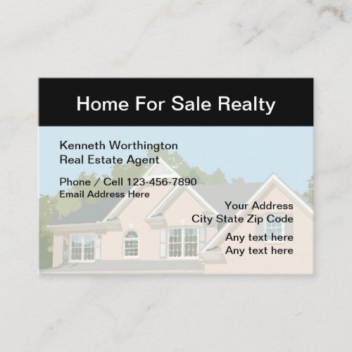 House Photo Real Estate Business Card