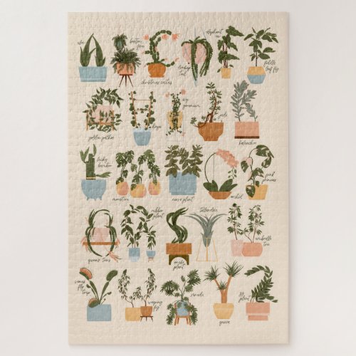 House Plant Alphabet Jigsaw Puzzle