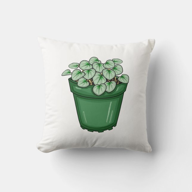 House Plant Hand drawn Plant  Throw Pillow (Front)