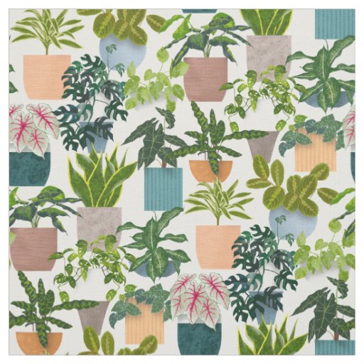 House Plants Fabric