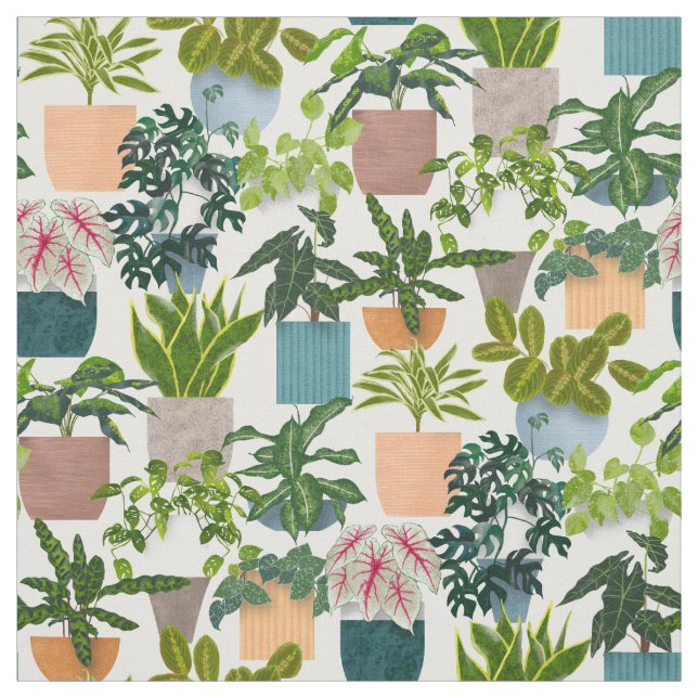 House Plants Fabric (Swatch)