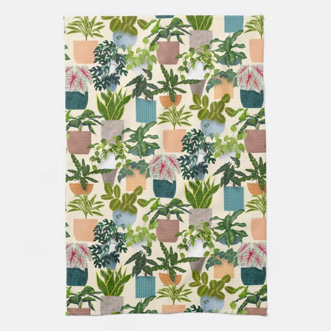 House Plants Kitchen Towel (Vertical)