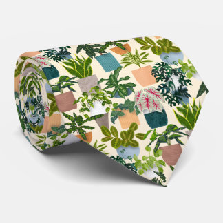 House Plants Neck Tie