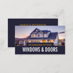 House Portrait, Window & Door Fitter Company Business Card