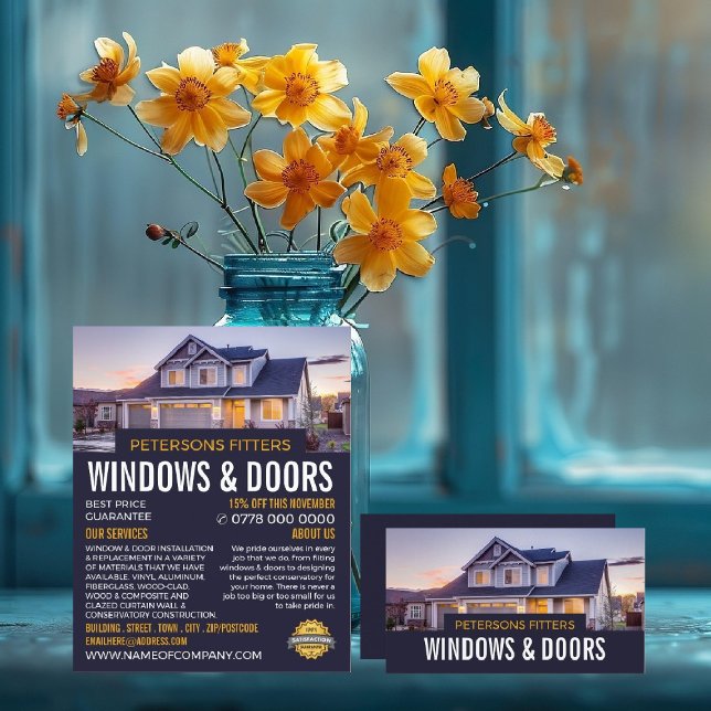 House Portrait, Window & Door Fitter Company Flyer (Creator Uploaded)