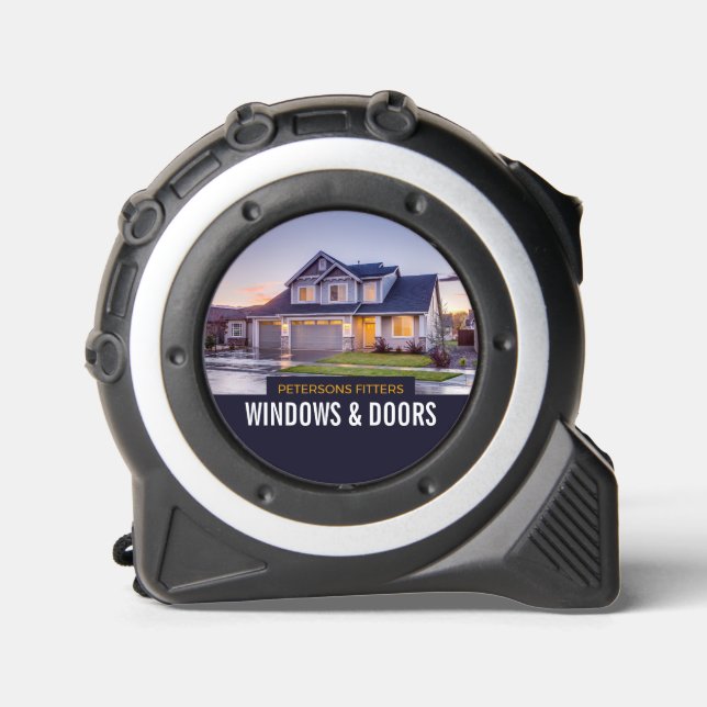 House Portrait, Window & Door Fitter Company Tape Measure (Front)