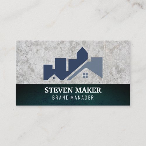 House Real Estate Grunge Background Business Card