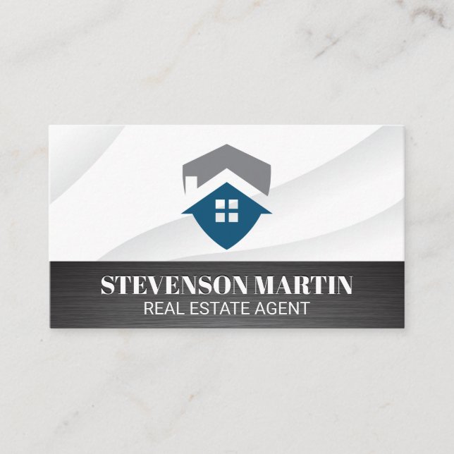 House Real Estate Logo | Building Business Card (Front)