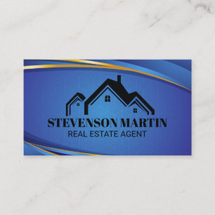House Real Estate Logo Properties Business Card