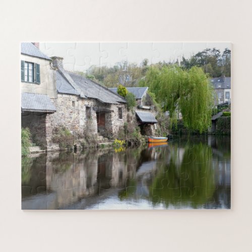 House Reflections on Water Brittany France Jigsaw Puzzle