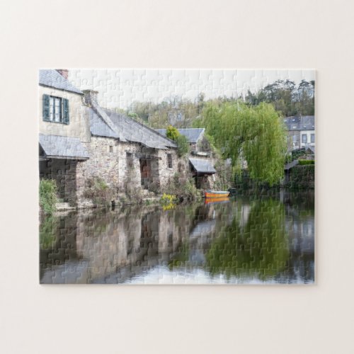 House Reflections on Water Brittany France Jigsaw Puzzle