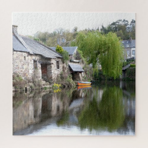 House Reflections on Water Brittany France Jigsaw Puzzle